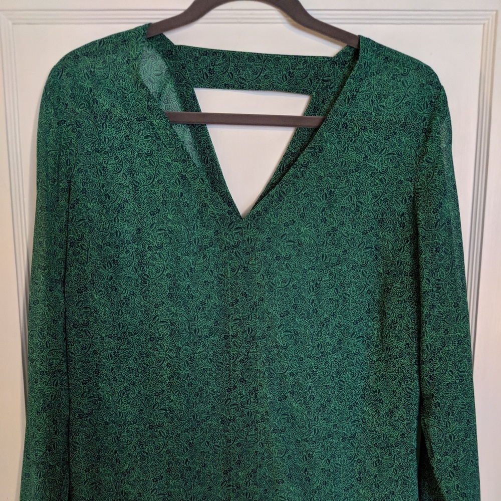 Cabi bountiful blouse emerald green 2017